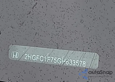 2016 Honda Civic Ex-L z USA, uszkodzony, nr VIN 2HGFC1F75GH633578